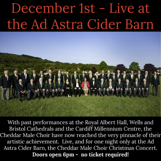 1st December - Cheddar Male Choir Christmas Concert